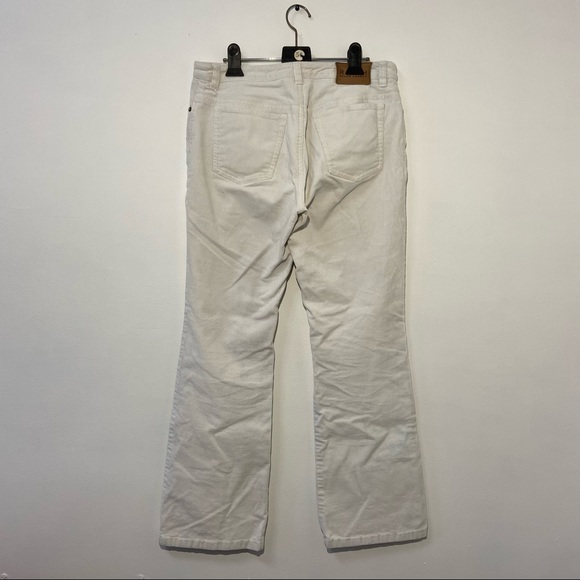 Ralph Lauren White Corduroy Wide-Leg Pants - Picture 3 of 9